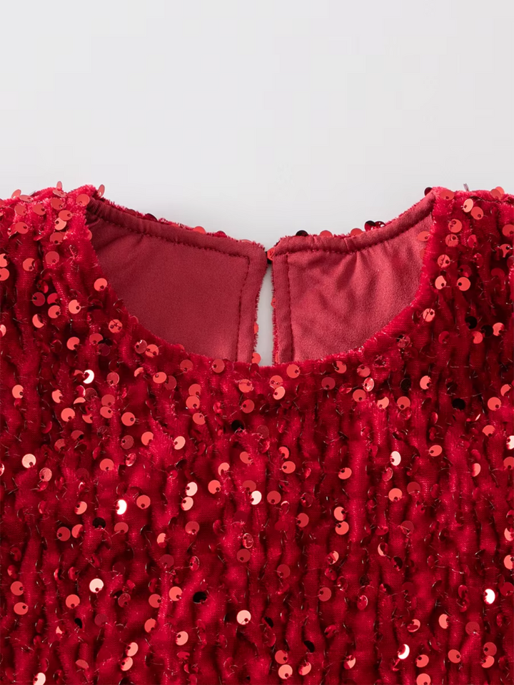 Sparkle Charm Sequin Tulle Dress