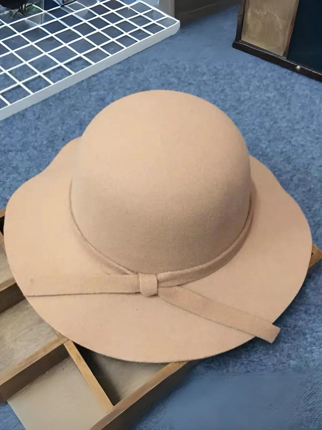 Garden Glam Beige Floppy Hat Mia Belle Girls