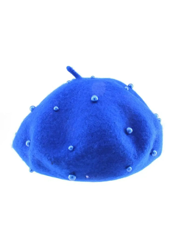 Parisian Chic Blue Pearl Beret Mia Belle Girls