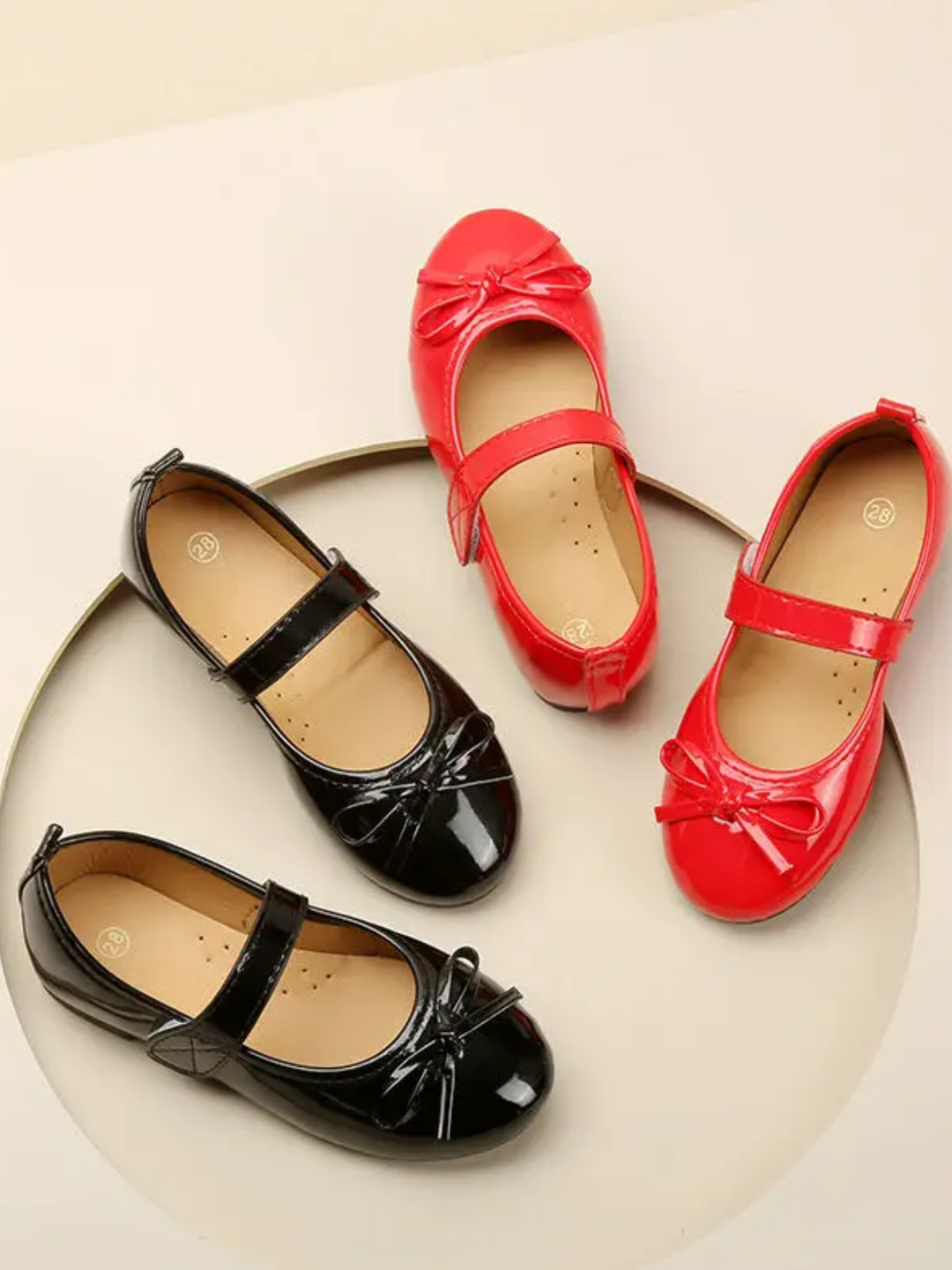 Girls' Patent Leather Classic Princess Flats