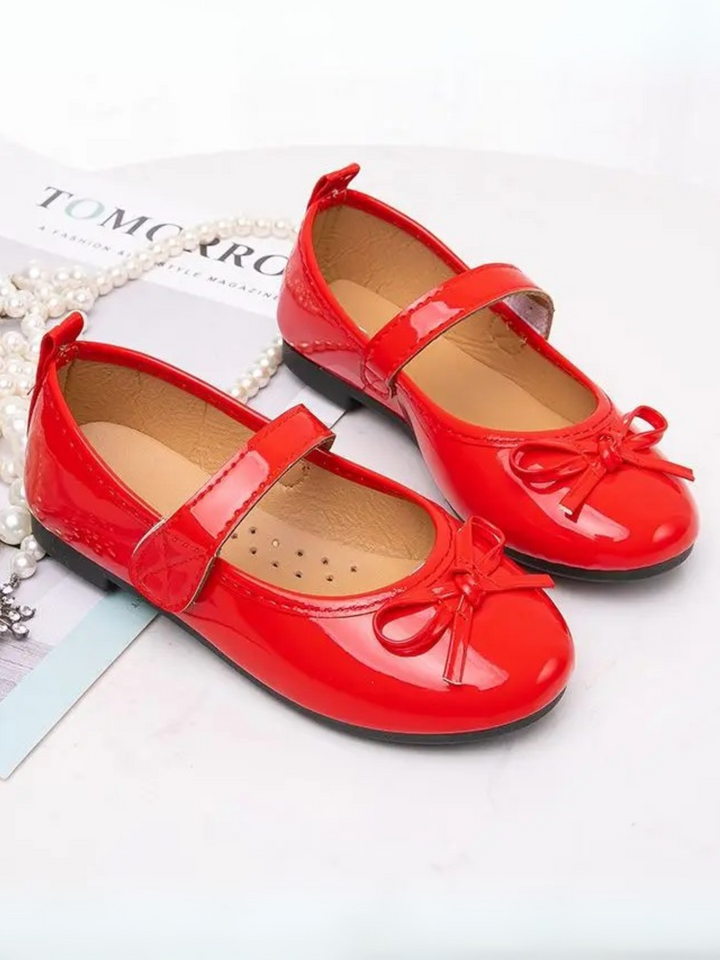 Girls' Patent Leather Classic Princess Flats