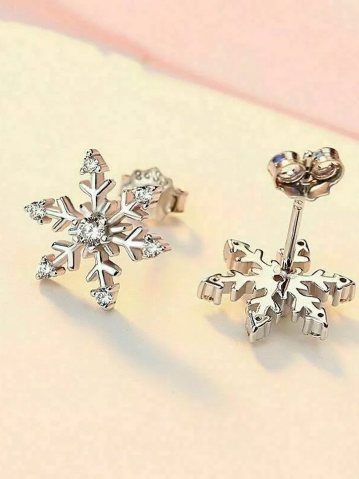 Sweet Snowflake Earrings Mia Belle Girls