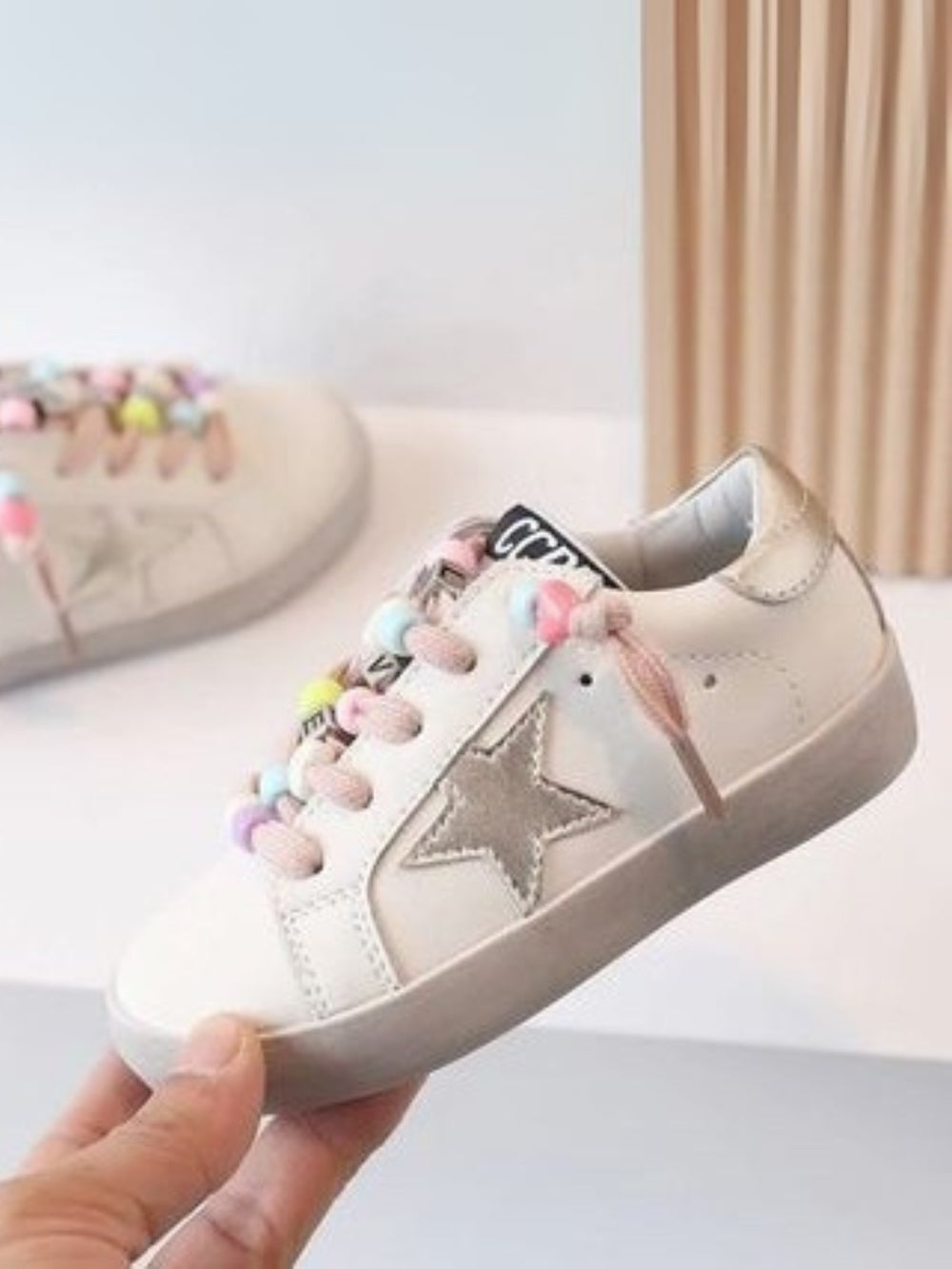 Beaded Love Star Sneakers by Liv and Mia Mia Belle Girls