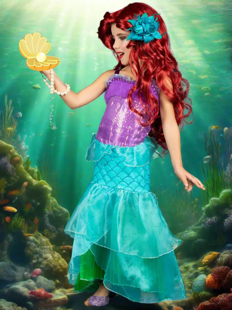 Halloween Costumes | Mermaid Princess Costume Dress