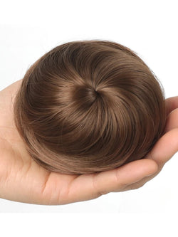 Natural-Look Synthetic Hair Bun