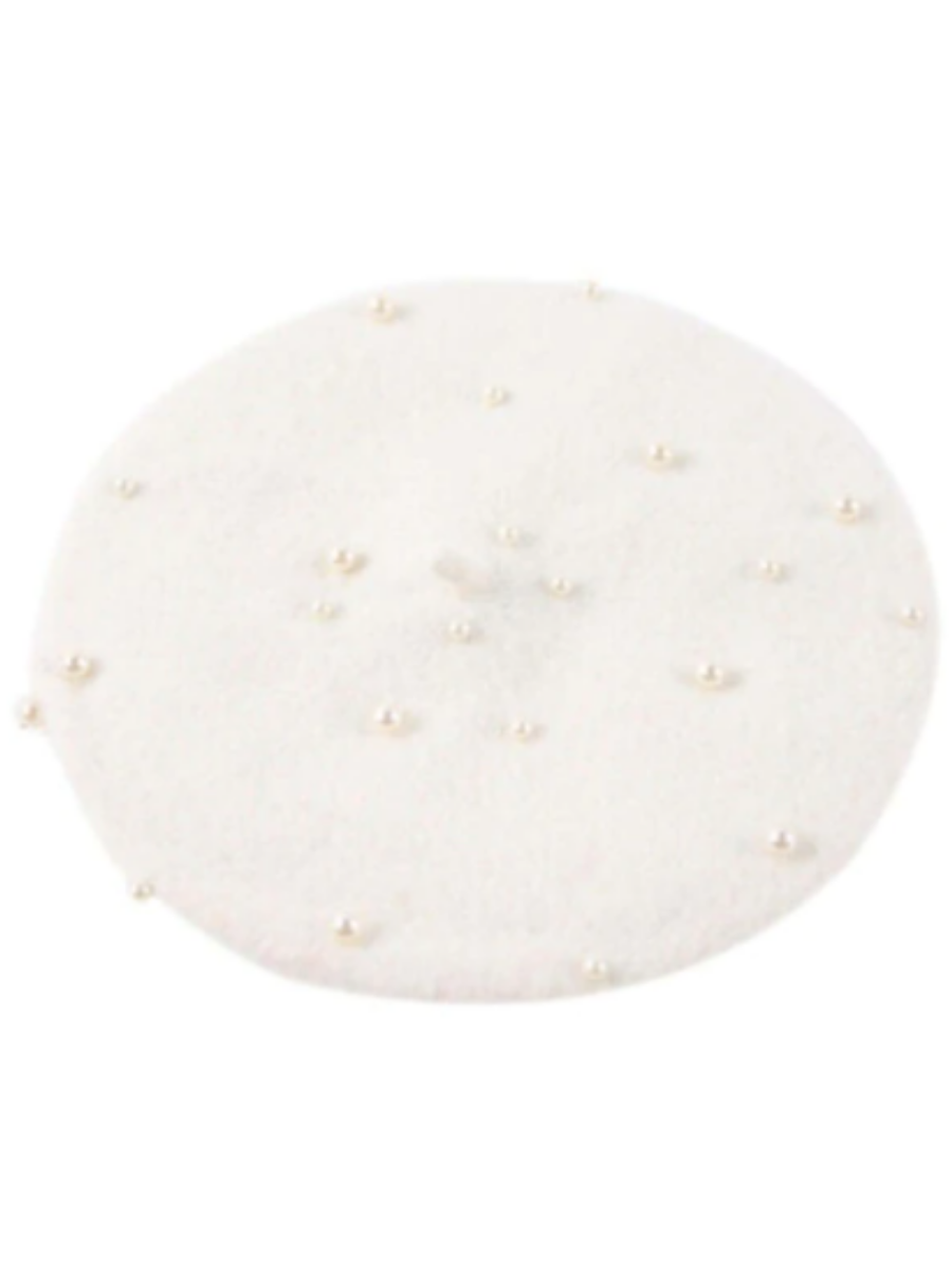 Girls Preppy Pearl Beret Mia Belle Girls