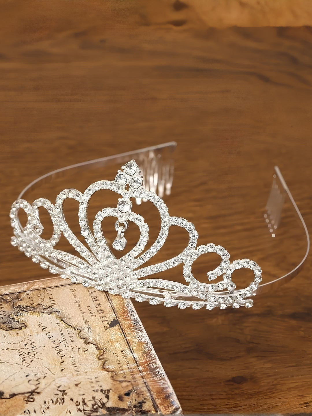 Crystal Princess Silver Rhinestone Tiara