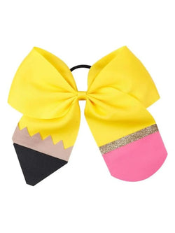 Back to School Yellow Pencil Bow