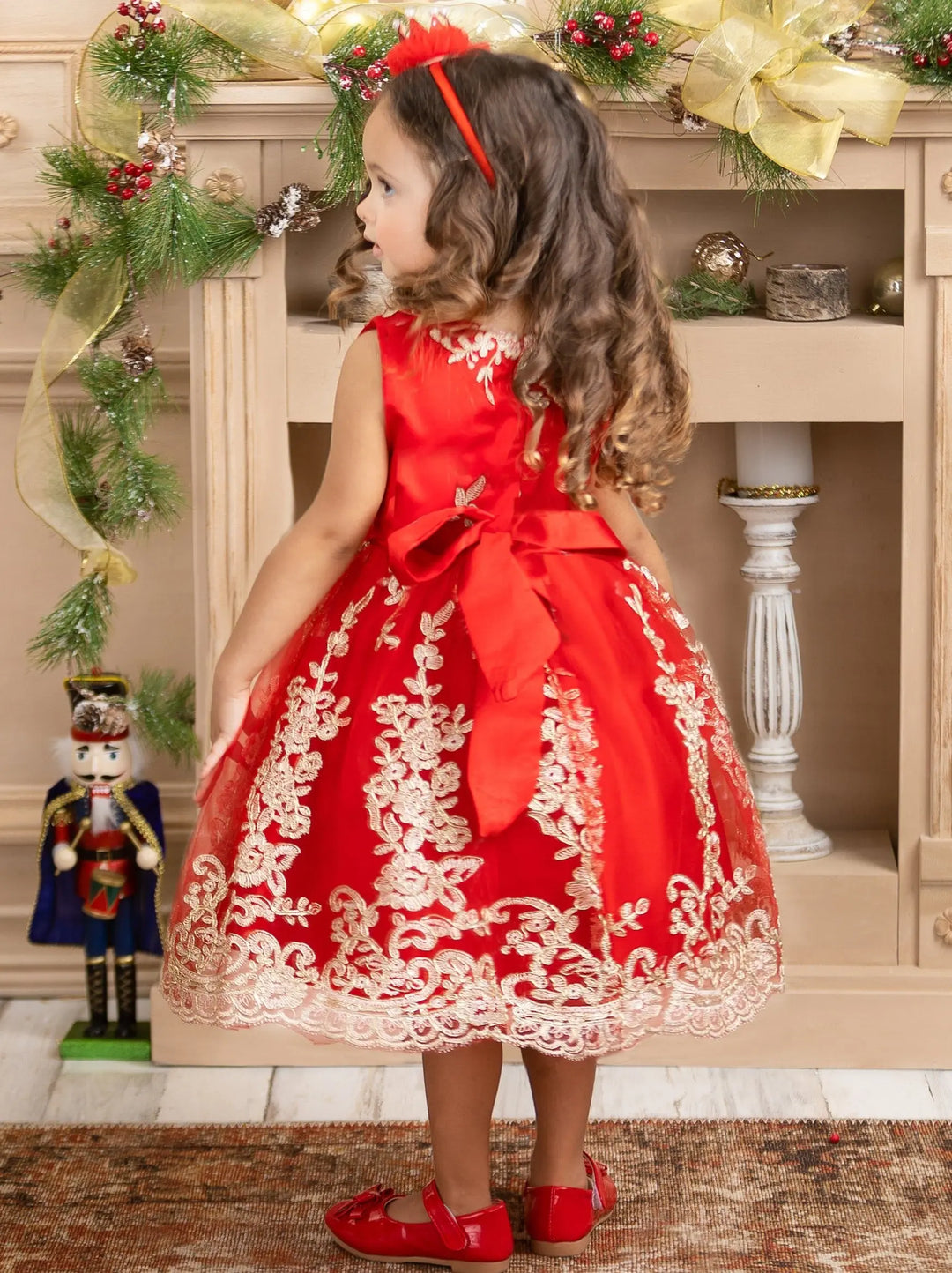 Winter Dresses for Kids |  Embroidered Holiday Dress | Mia Belle Girls