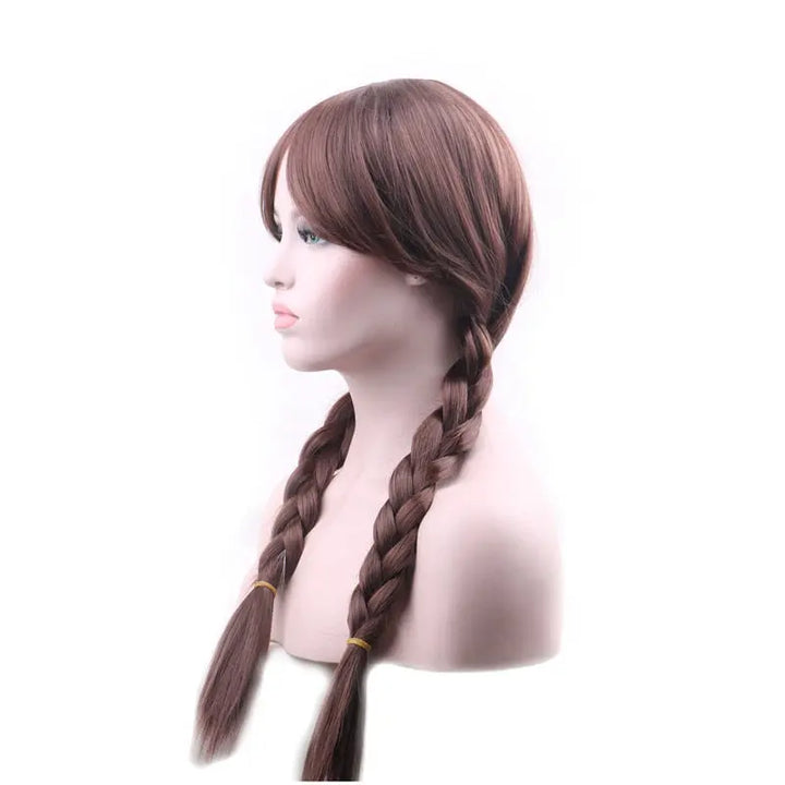 Kids Halloween Wigs | Annabelle Inspired Braided Wig | Mia Belle Girls