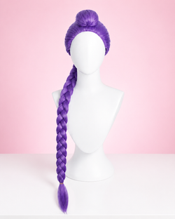 Girls K-Pop Star Purple Wig