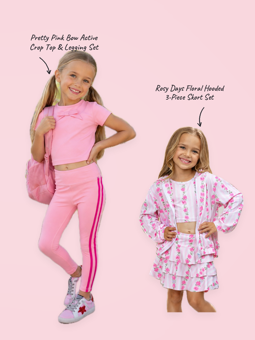 Rosy Pink Mix & Match 5-Piece Outfit - bundle overview