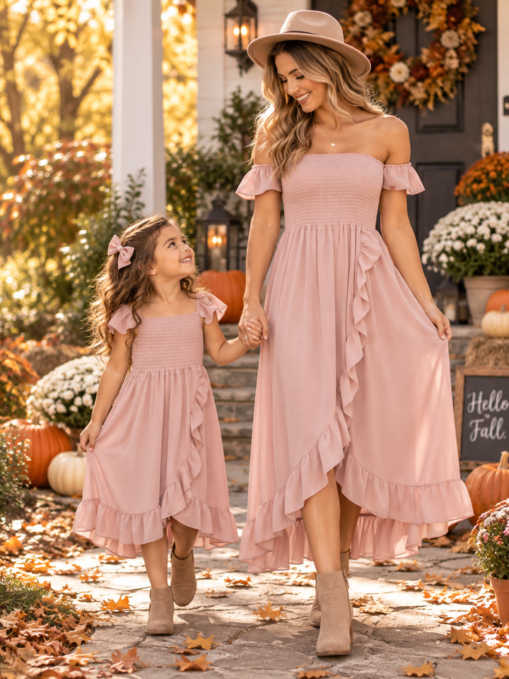 Mommy and Me Flowy Smocked Maxi Dress