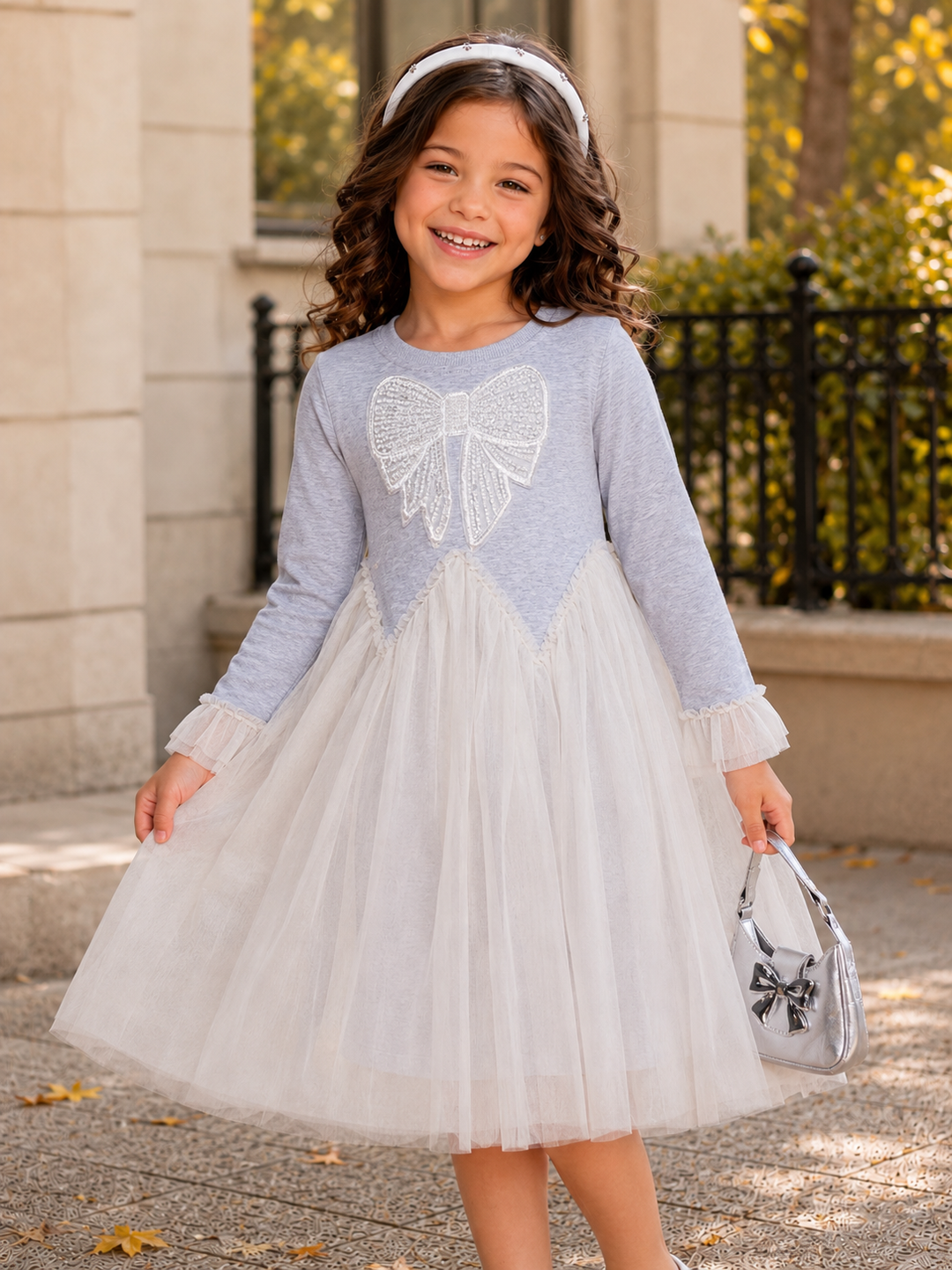 Charming Bow Tulle Twirl Dress