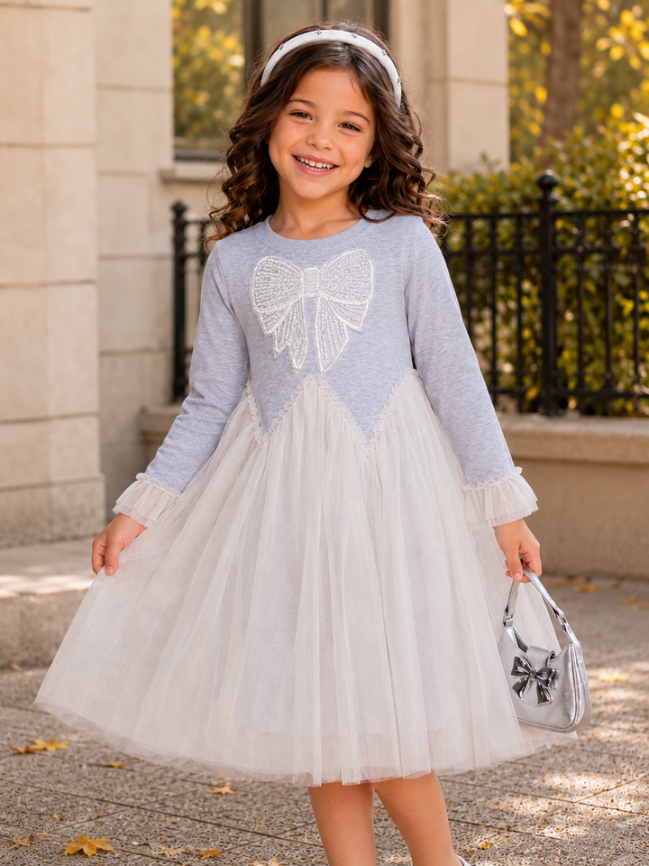 Charming Bow Tulle Twirl Dress