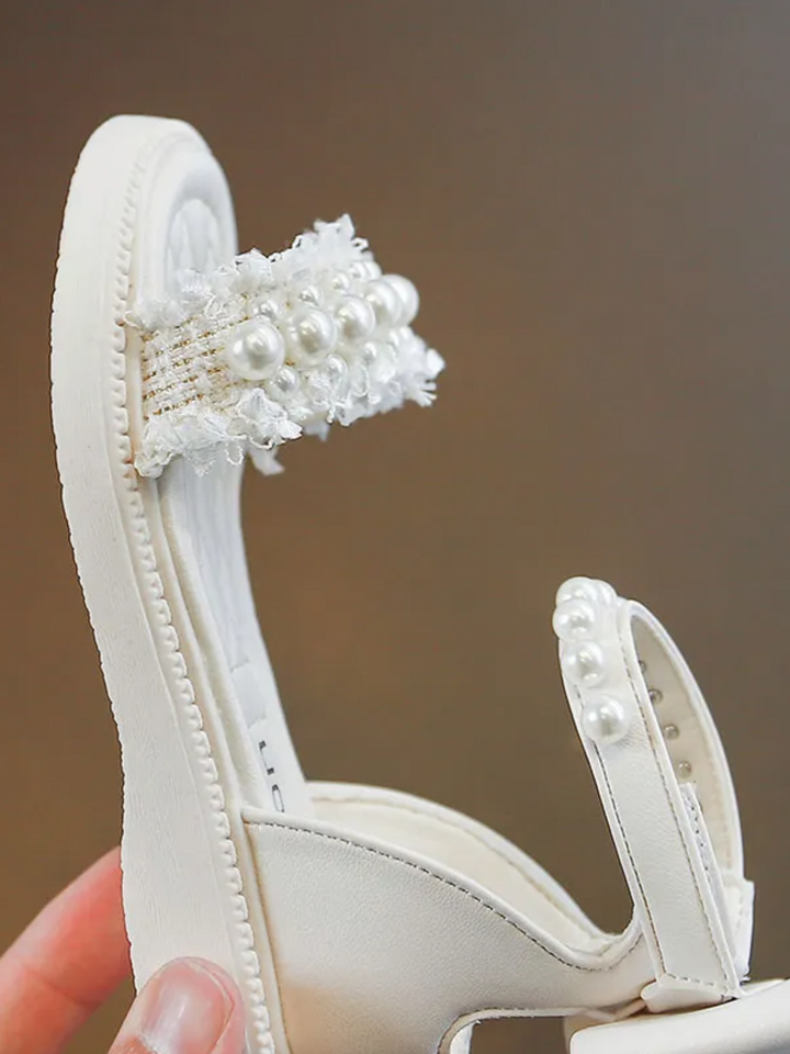 Chic and Stylish Girls' Sandals with Pearl Accents By Liv and Mia Mia Belle Girls