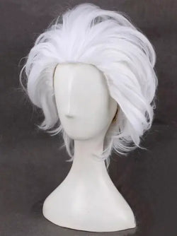 Girls Sea Witch Villain White Short Wig