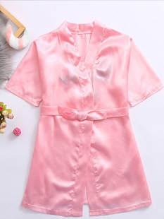 Girls Birthday Girl" Satin Robe Mia Belle Girls