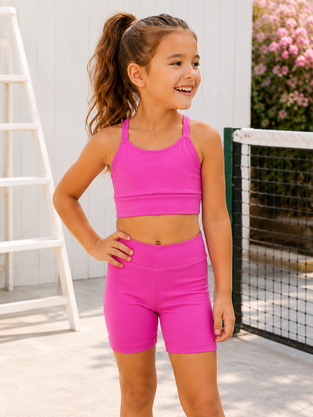 Ready Set Shine Matching Top & Biker Short Set
