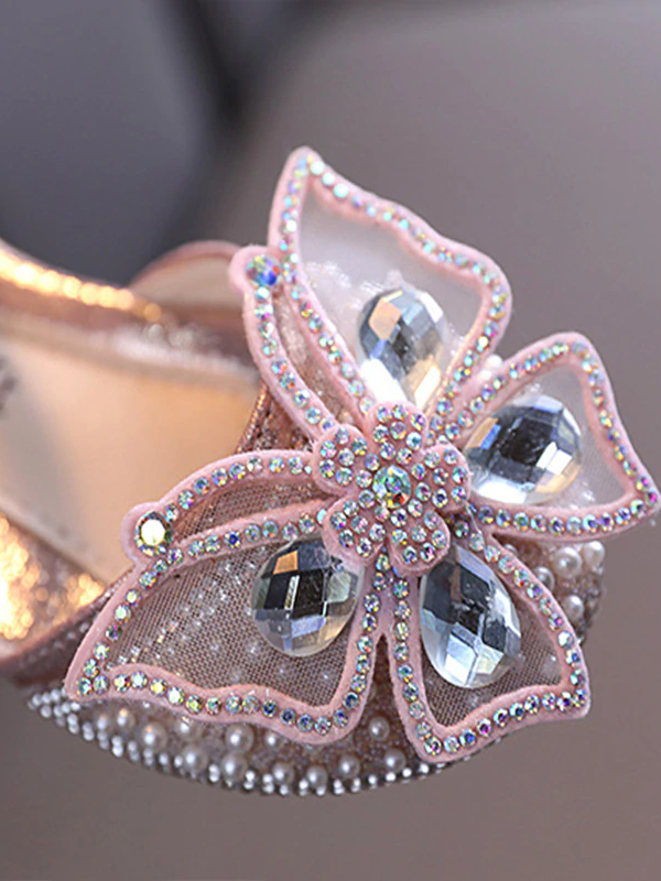 Mia Belle Girls Butterfly Sparkle Flats | Shoes By Liv and Mia