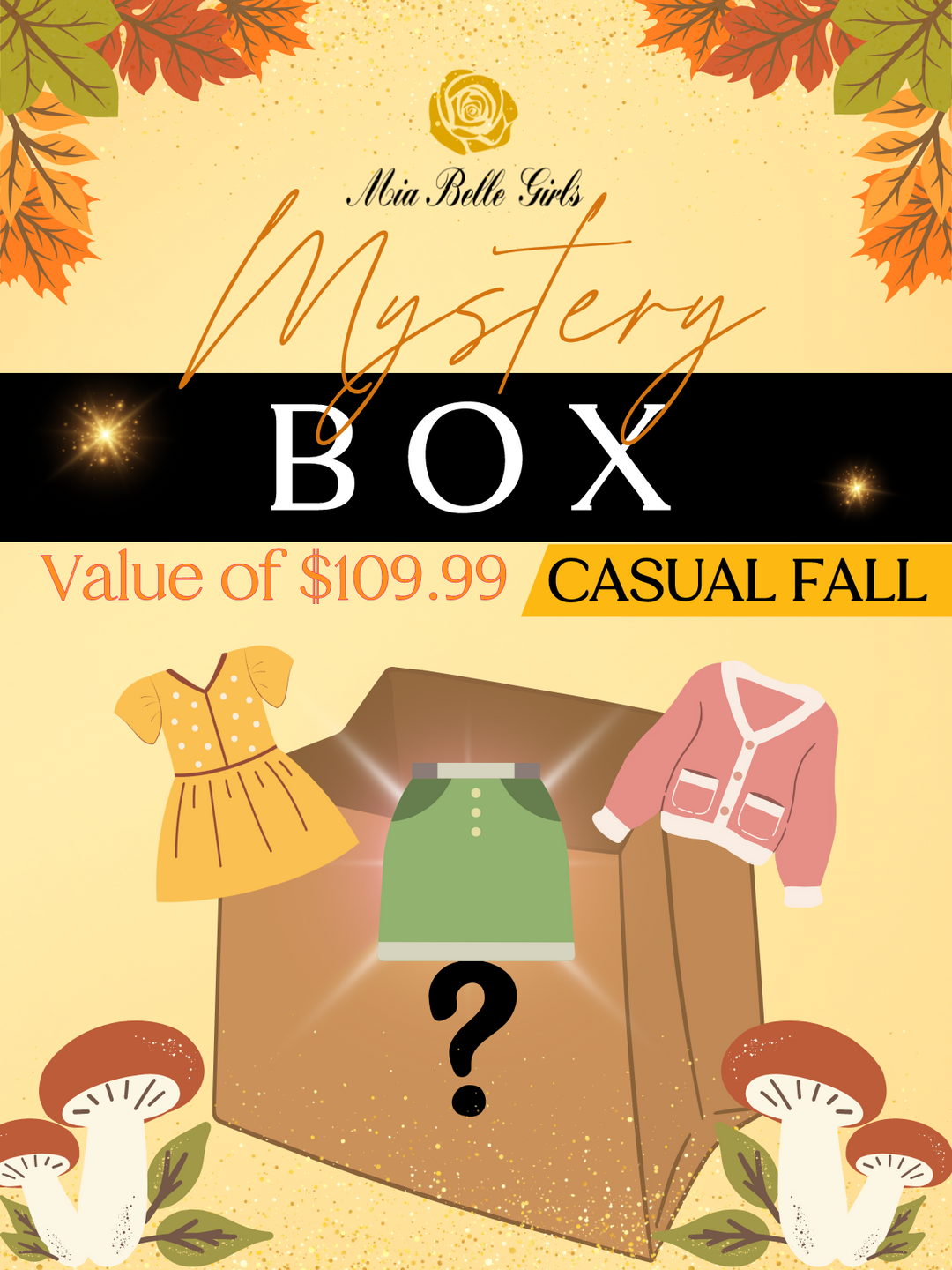 Mystery Box - 3 Casual Fall Items Mia Belle Girls