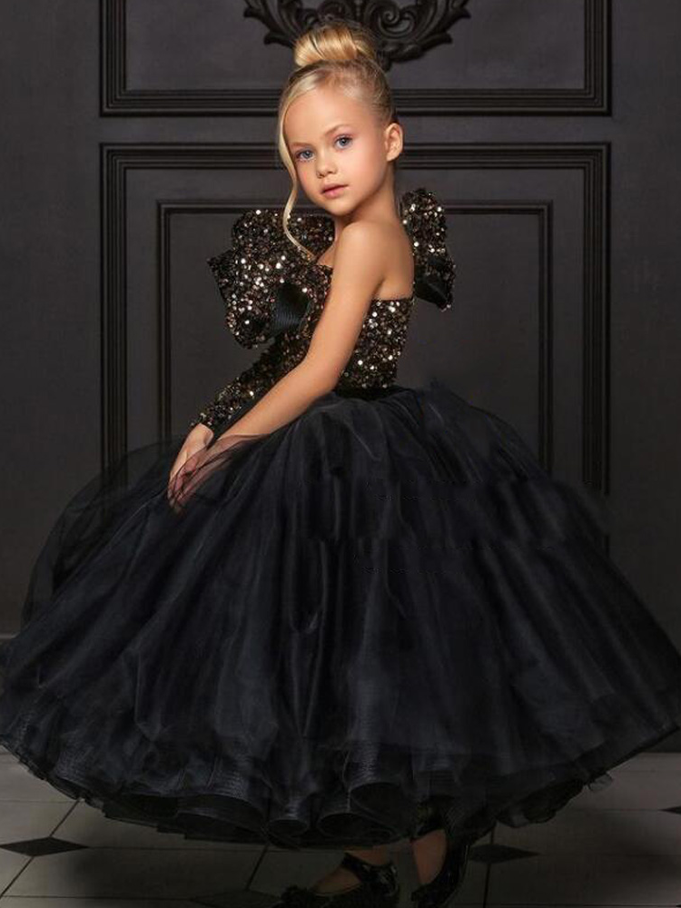 Sparkle Obsessed Luxury Tutu Special Occasion Dress Black / 13Y