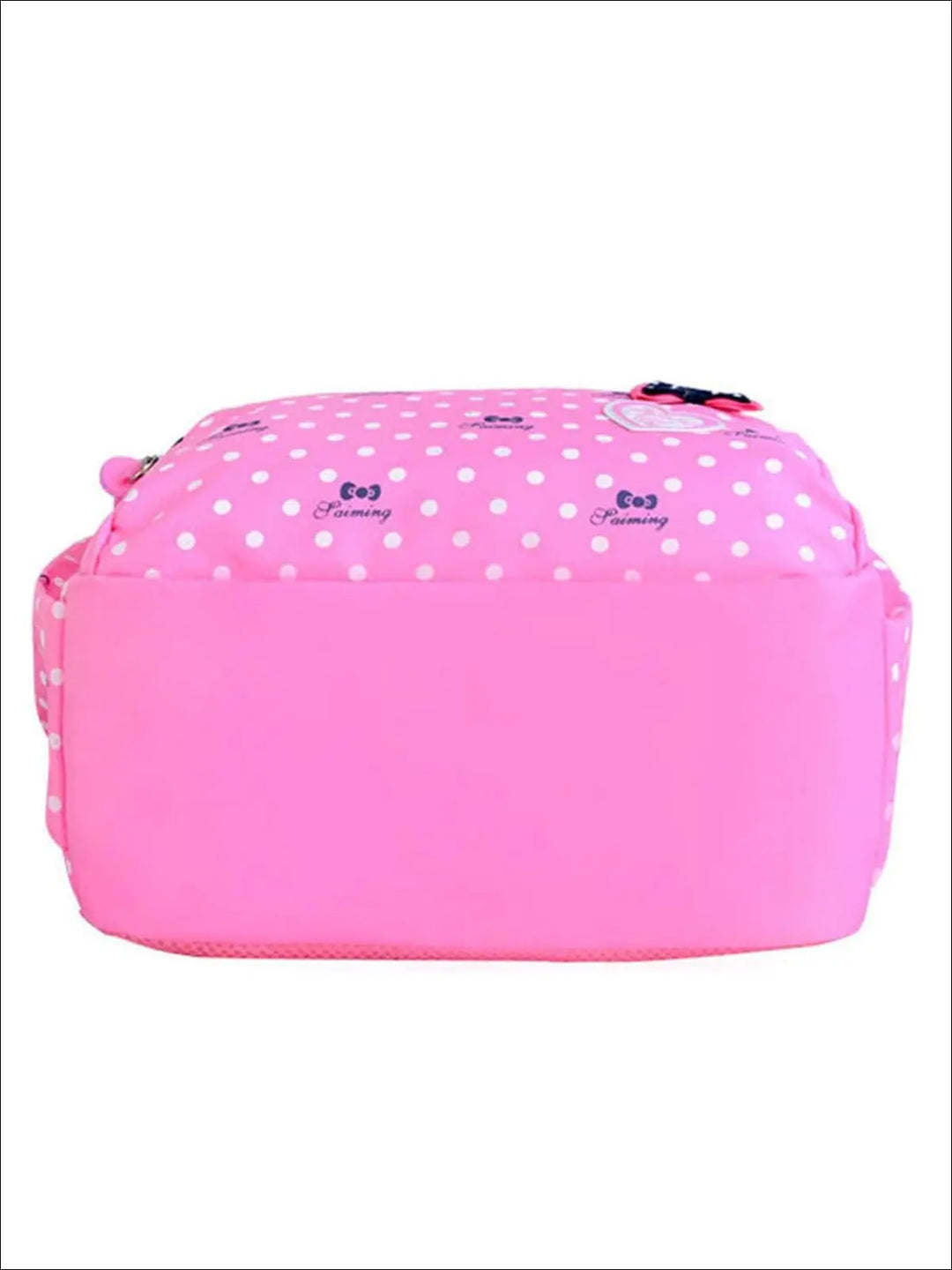 Girls School Waterproof Polka Dot 3pc Backpack Set - School Accessories - Mia Belle Girls