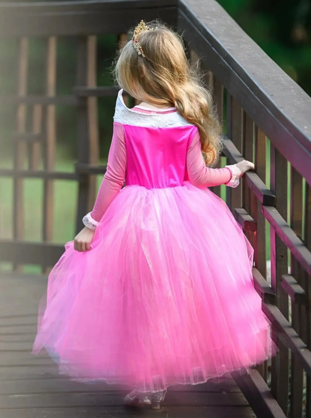Girls Deluxe Sleeping Cutie Princess Costume Gown Hot Pink / 9Y Girls Deluxe Sleeping Cutie Princess Costume Gown Hot Pink / 9Y