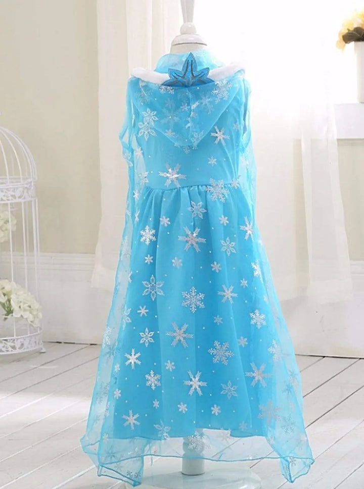 Halloween Costumes | Frozen Inspired Dress & Hood | Mia Belle Girls