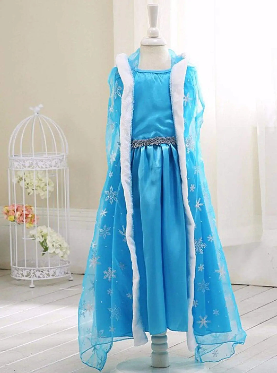 Halloween Costumes | Frozen Inspired Dress & Hood | Mia Belle Girls