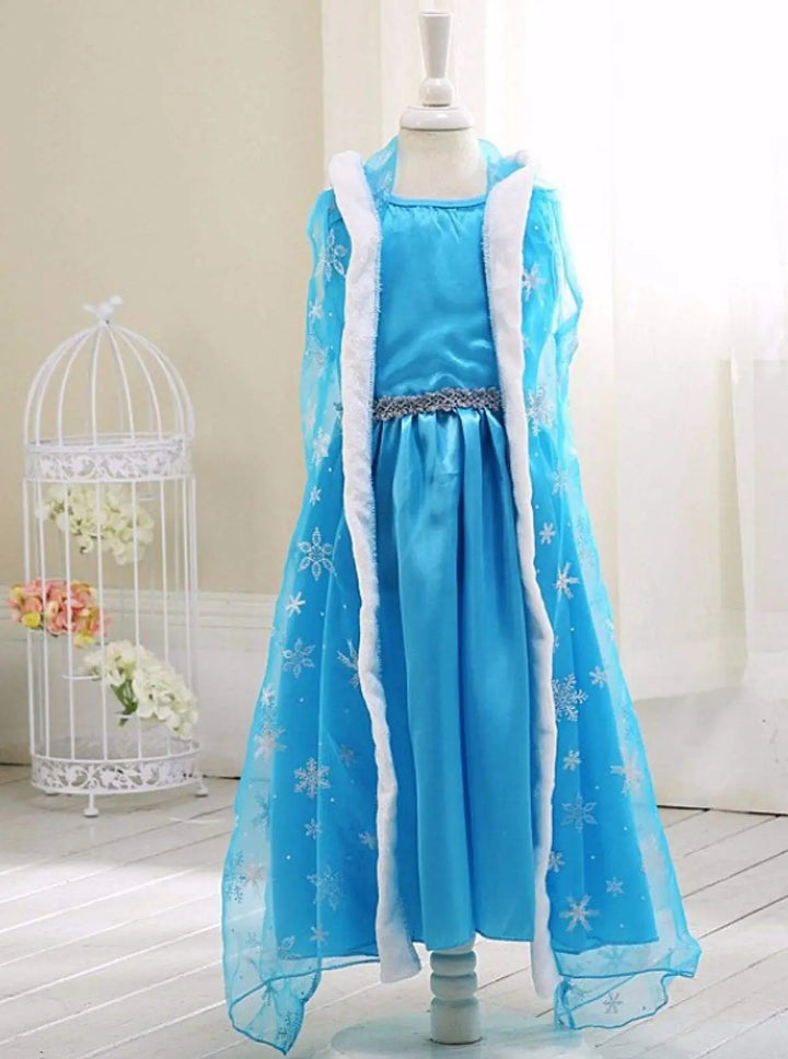 Halloween Costumes | Frozen Inspired Dress & Hood | Mia Belle Girls