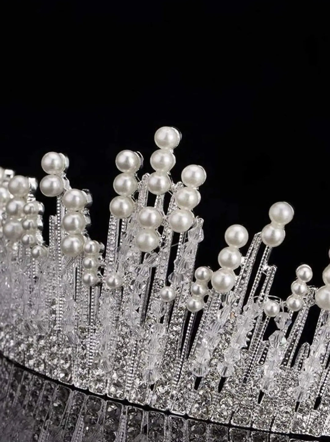 Halloween Accessories | Elsa Inspired Pearled Tiara | Mia Belle Girls