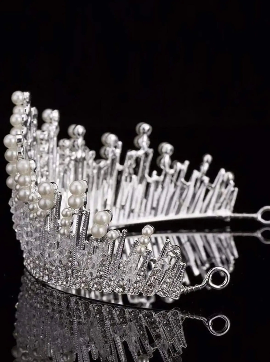 Halloween Accessories | Elsa Inspired Pearled Tiara | Mia Belle Girls
