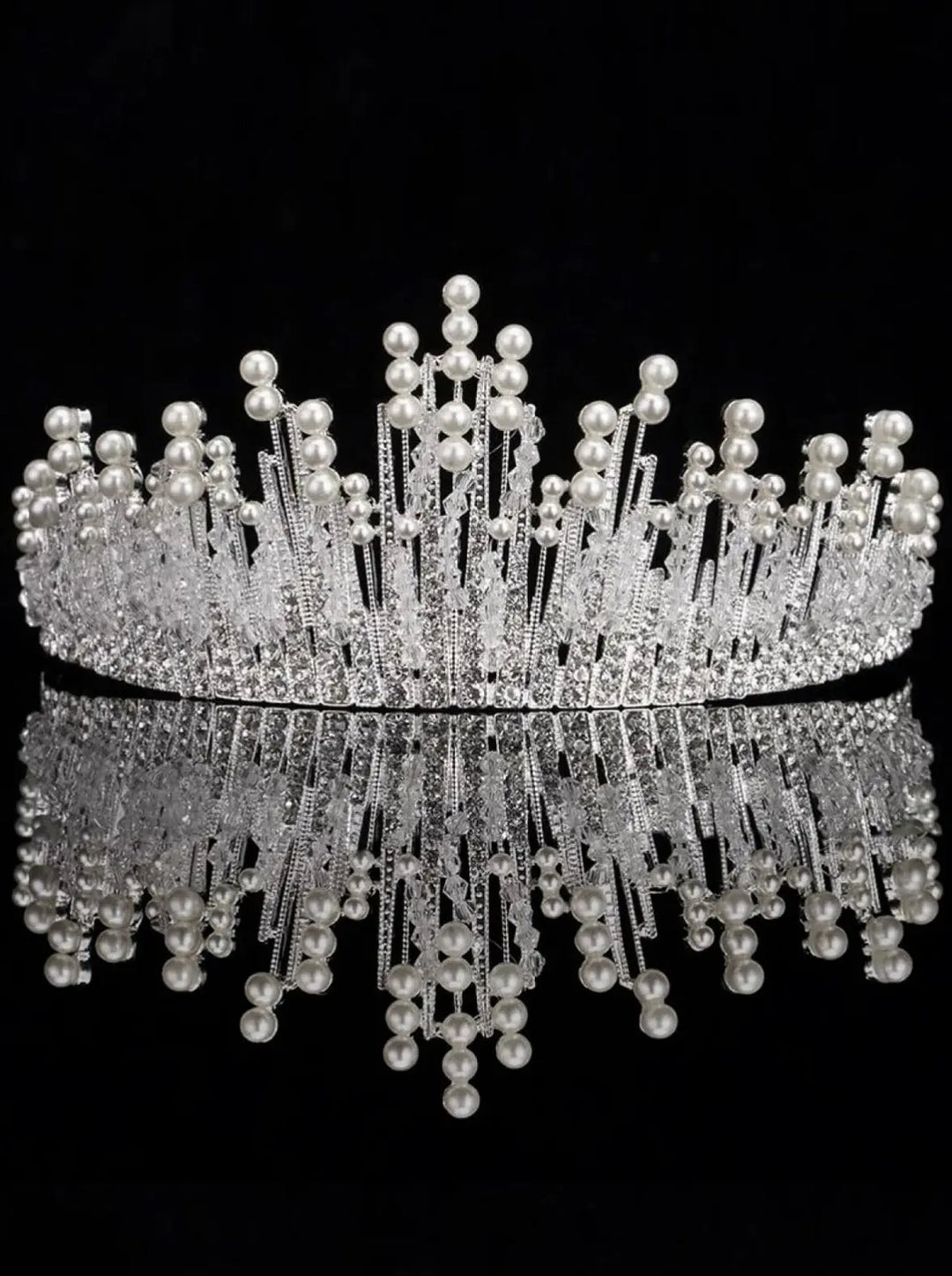 Halloween Accessories | Elsa Inspired Pearled Tiara | Mia Belle Girls