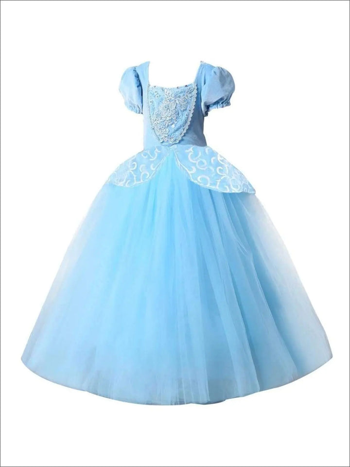Girls Halloween Costumes | Cinderella Inspired Gown - Mia Belle Girls