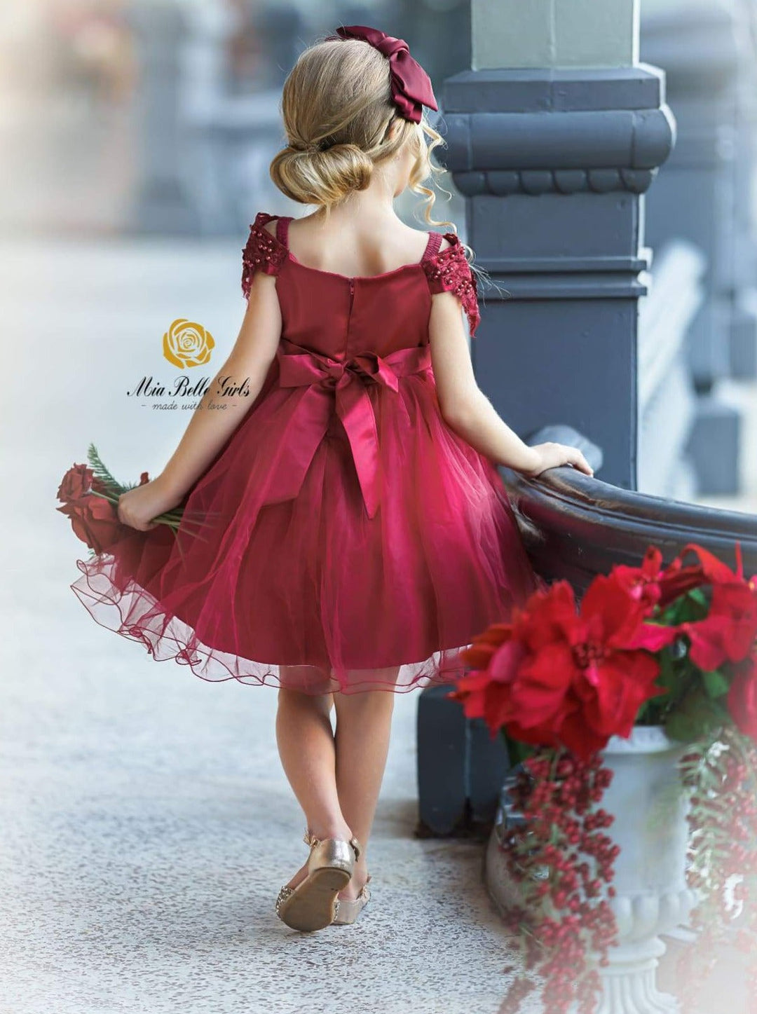 mia belle christmas dresses white christmas dresses Holiday Magic Sequined Christmas Dress Mia Belle Girls