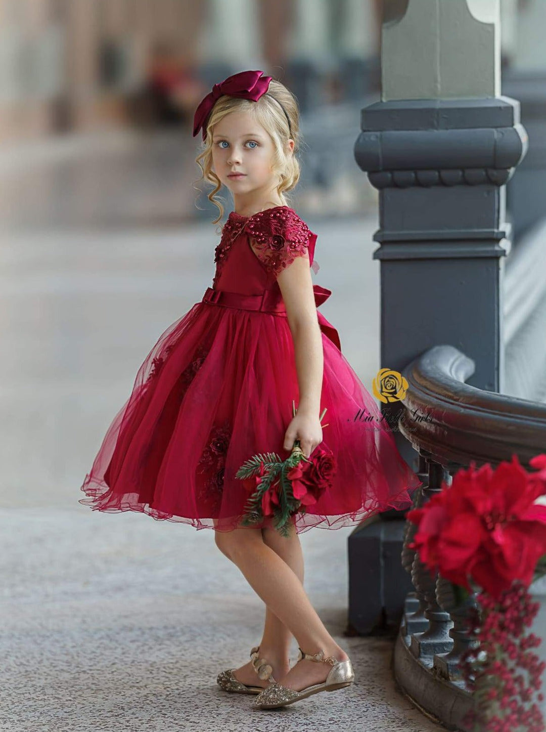 toddler holiday dress Sparkling and Girls Red Velvet Tulle Fall Winter Long Sleeve Ruffle Occasion and Party Dress 2-7Y (US, Age, 2 Years, Red): Clothing, Shoes & Jewelry whether for a wedding Shop Toddler Christmas Dress, Girls