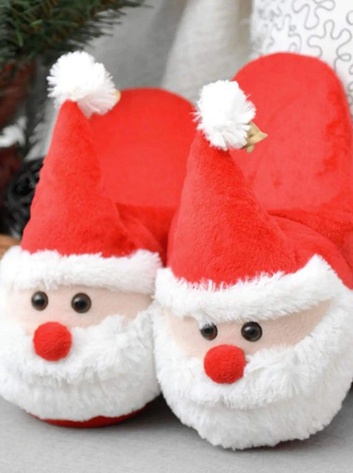 Mia Belle Girls Plush Santa House Slippers | Shoes By Liv and Mia