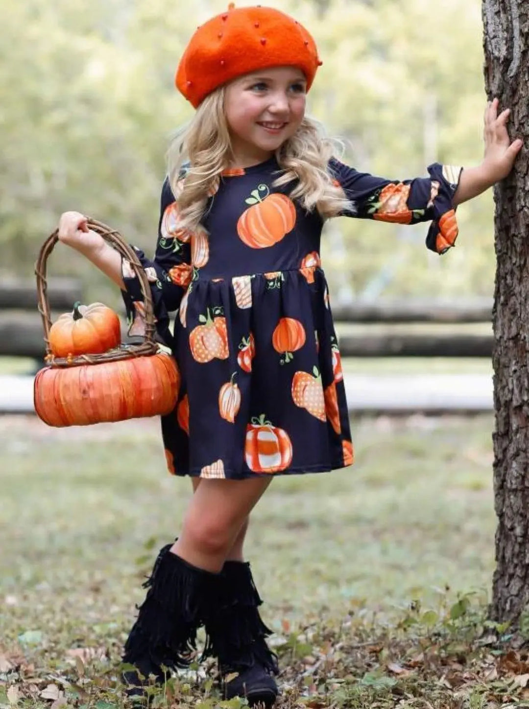 Blessed and Pumpkin Obsessed Dress  Mia Belle Girls