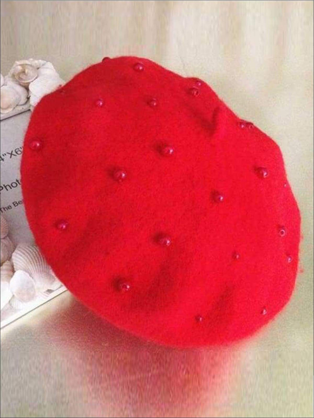 Girls Preppy Pearl Beret Mia Belle Girls