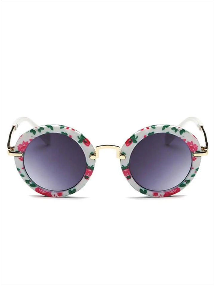 Girls Round Retro Sunglasses - Girls Sunglasses