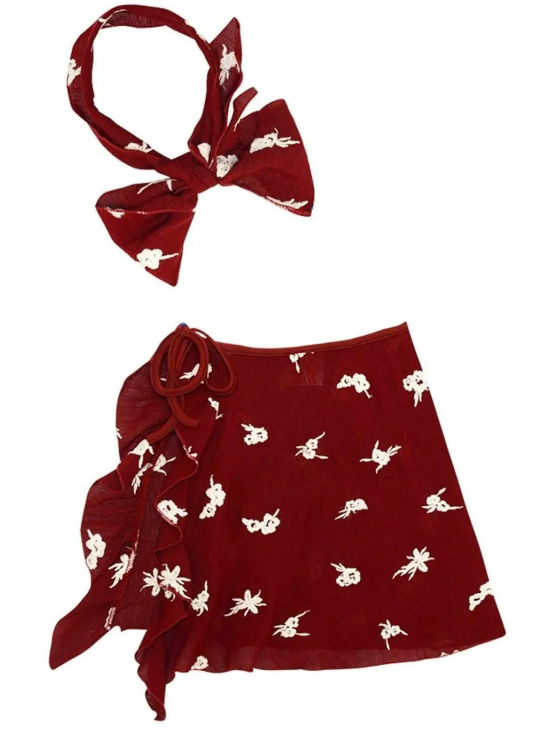 Resort Swim Accessories | Little Girls Swim Sarong & Headband Set