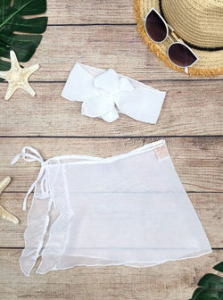 Off To Paradise Sarong and Headband Set