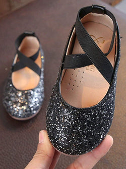 Sparkly Glitter Ballet Flats By Liv and Mia