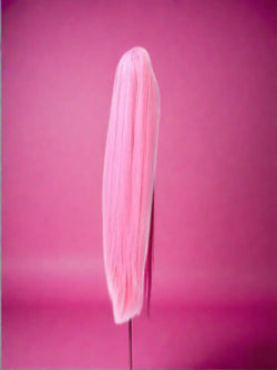 Girls Pink Ponytail Clip-On Hair Extension