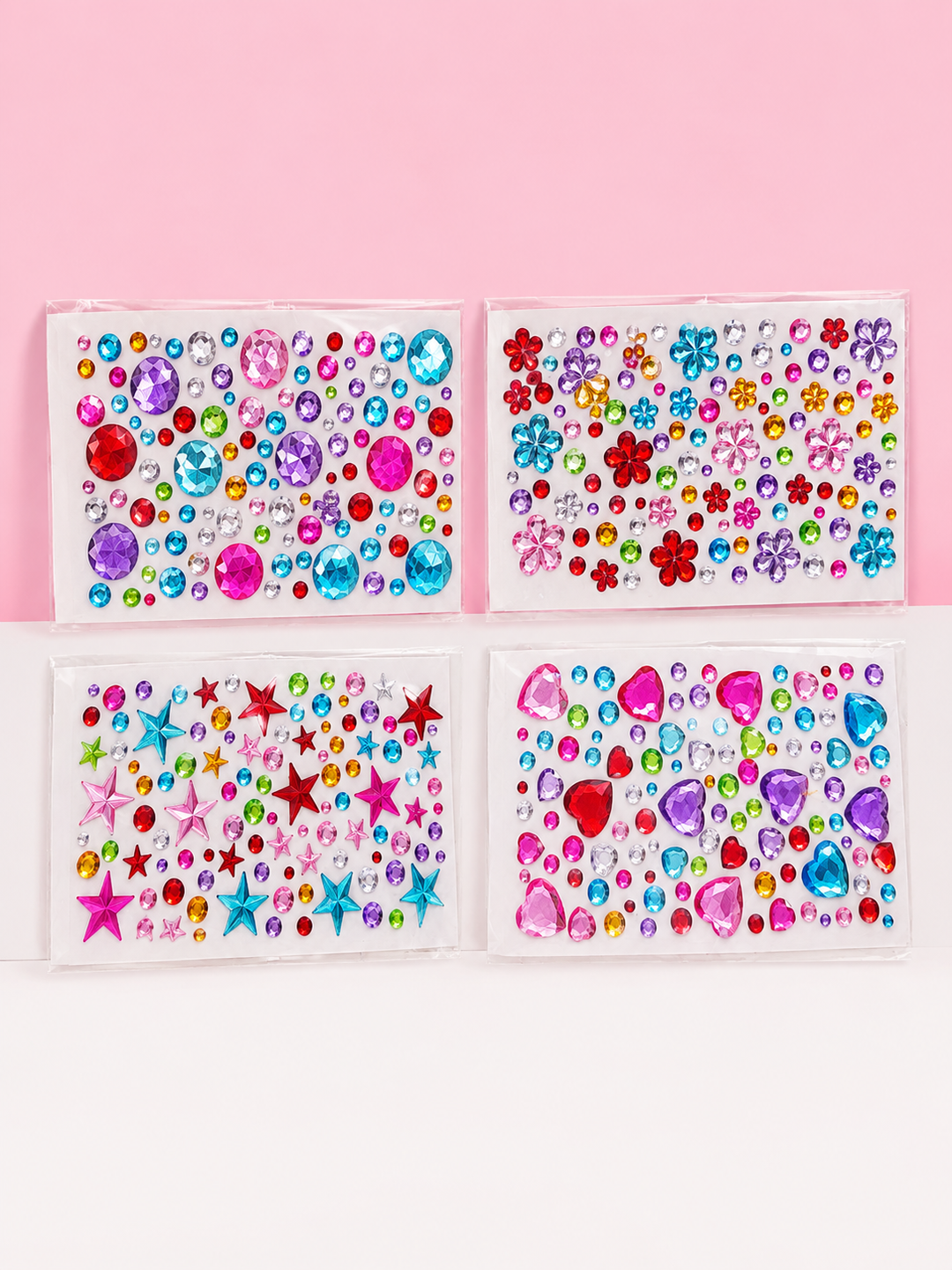 Sparkle & Stick 4-Pack Gem Sticker Sheets