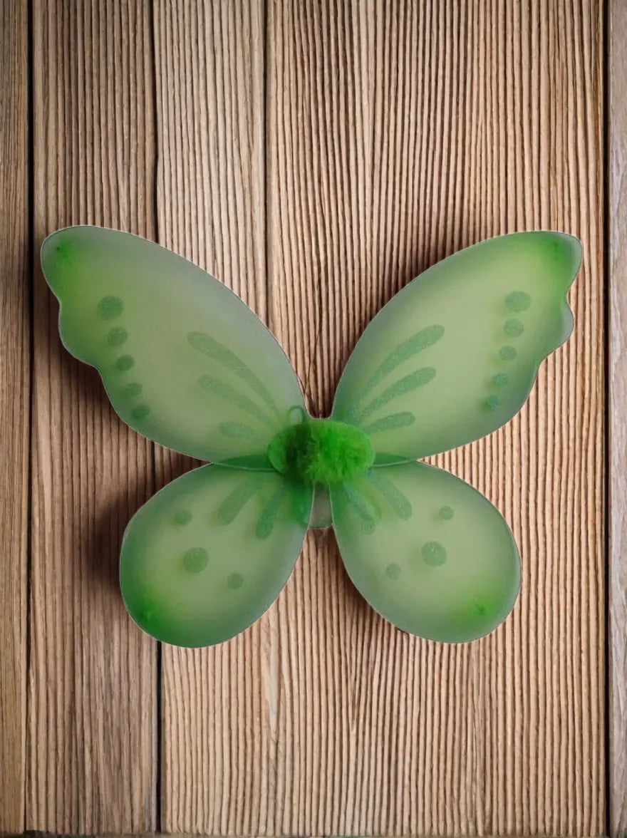 Girls Green Glitter Fairy Wings Mia Belle Girls