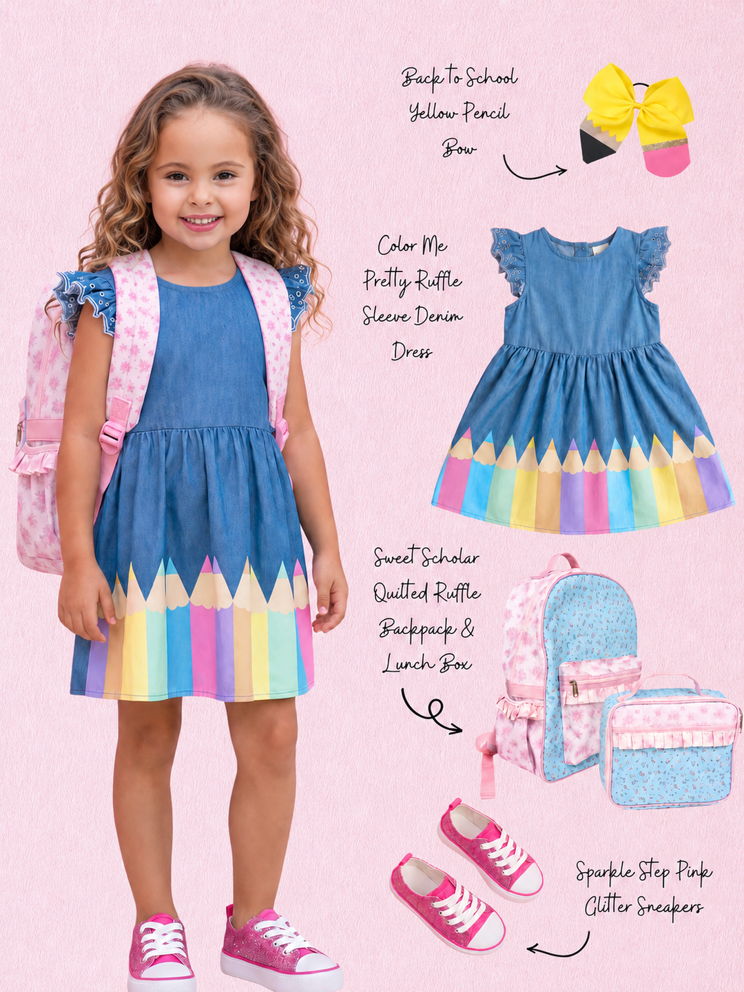 1st Day of School Outfit for Girls