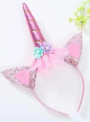Kids Halloween Accessories | Flower Unicorn Headband | Mia Belle Girls