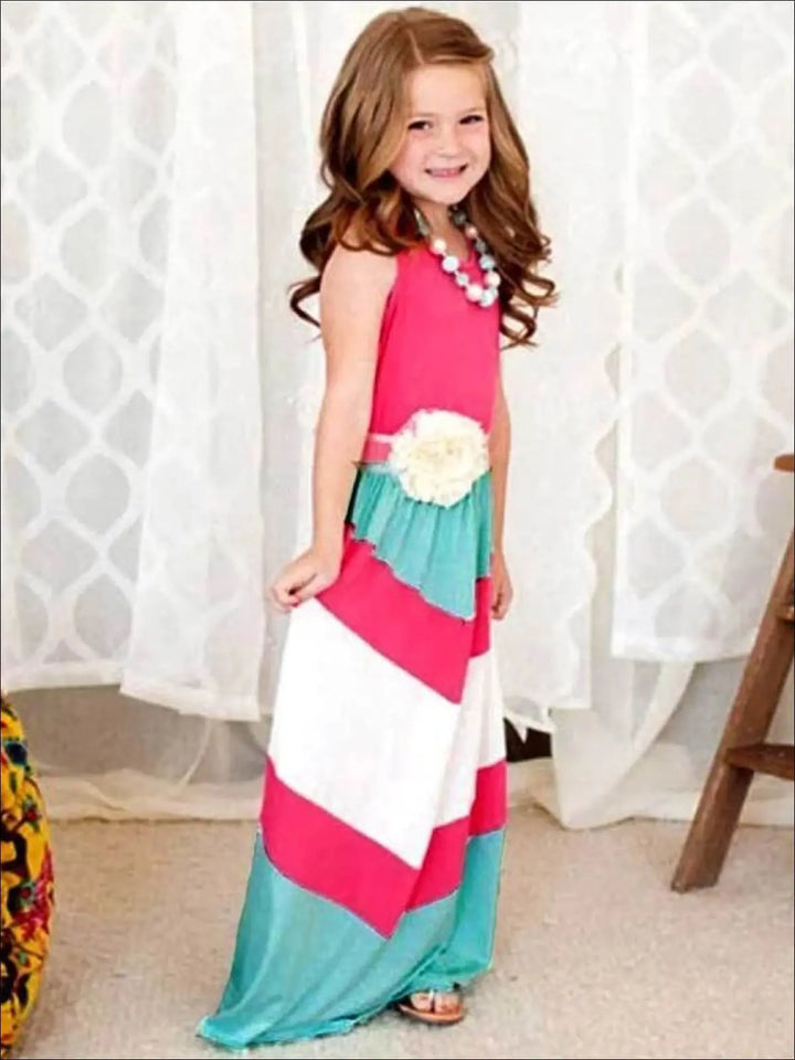 pink blue chevron dress Womens Sz M Ultra Flirt Pink/Blue Chevron